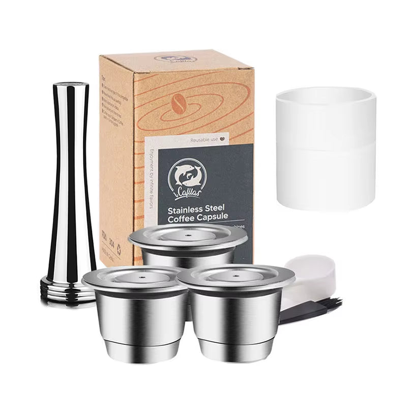 Elevate Your Coffee Experience with Reusable Stainless Steel Nespresso Capsules - Eco-Friendly and Cost-Effective!