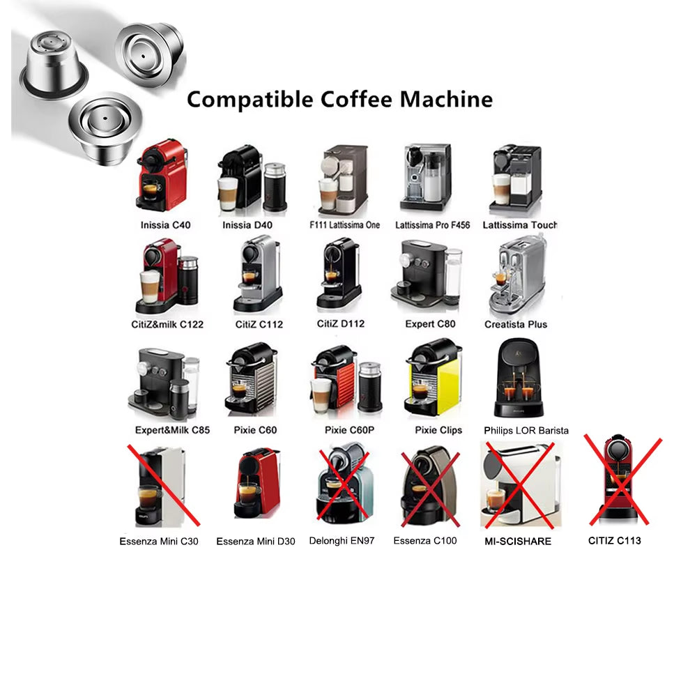 Elevate Your Coffee Experience with Reusable Stainless Steel Nespresso Capsules - Eco-Friendly and Cost-Effective!