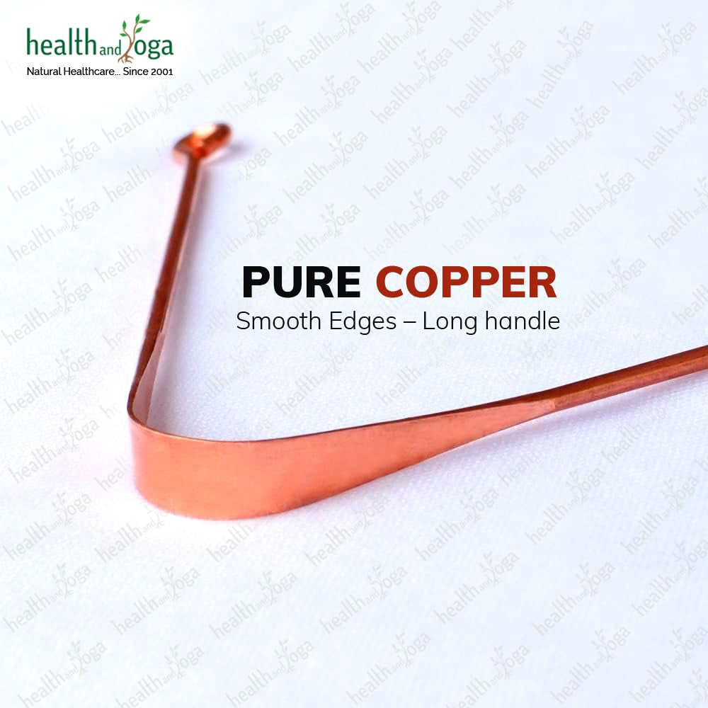Elevate Your Oral Care Routine with Healthandyoga Qswipe Lite Copper Tongue Cleaners - Pack of 12 for Fresh Breath and Enhanced Taste - Perfect for Home, Office, and Travel!