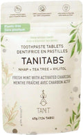 Experience Freshness with ABS Fresh Mint Charcoal Toothpaste Tablets - 124 Count - Vegan, Fluoride-Free, Eco-Friendly Oral Care for Healthy Teeth and Gums - Perfect for Travel!