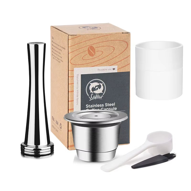Elevate Your Coffee Experience with Reusable Stainless Steel Nespresso Capsules - Eco-Friendly and Cost-Effective!