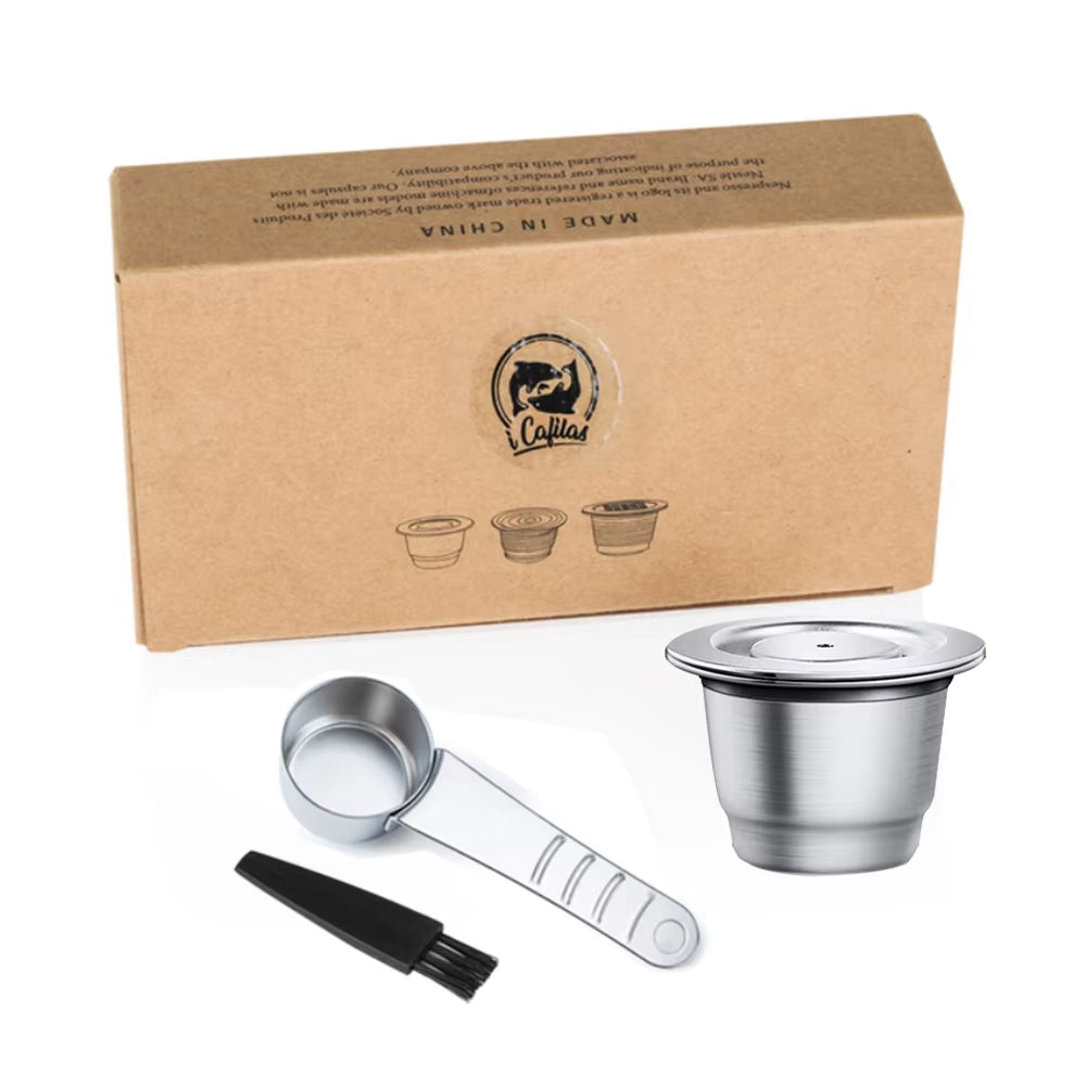 Elevate Your Coffee Experience with Reusable Stainless Steel Nespresso Capsules - Eco-Friendly and Cost-Effective!