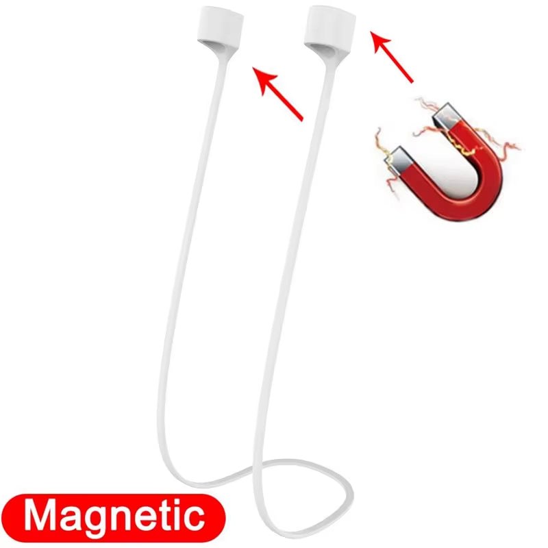 Soft Silicone anti Lost Magnetic Rope Earphones for Apple Airpods 2 1 3 Air Pods Pro Bluetooth Wireless Headphone Earbuds Strap
