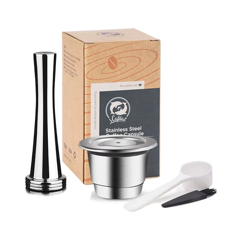 Elevate Your Coffee Experience with Reusable Stainless Steel Nespresso Capsules - Eco-Friendly and Cost-Effective!