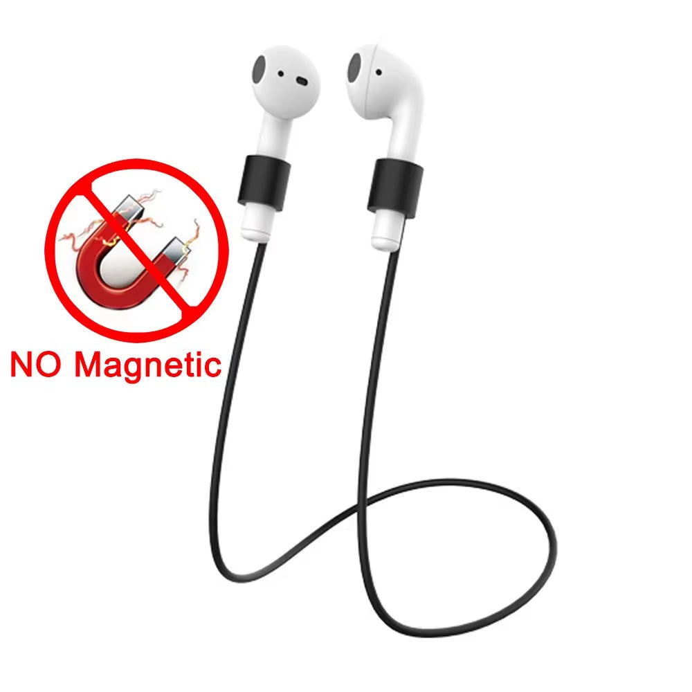 Soft Silicone anti Lost Magnetic Rope Earphones for Apple Airpods 2 1 3 Air Pods Pro Bluetooth Wireless Headphone Earbuds Strap