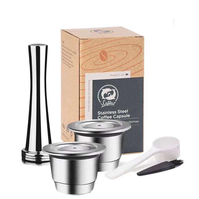 Elevate Your Coffee Experience with Reusable Stainless Steel Nespresso Capsules - Eco-Friendly and Cost-Effective!