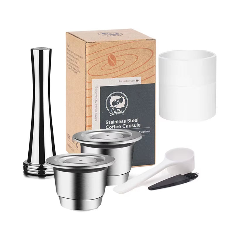 Elevate Your Coffee Experience with Reusable Stainless Steel Nespresso Capsules - Eco-Friendly and Cost-Effective!