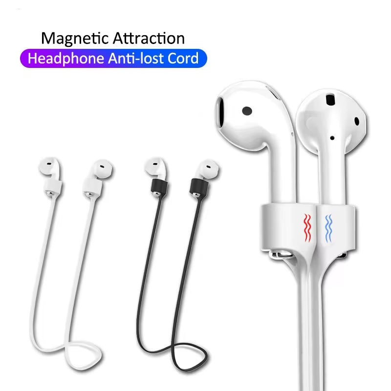 Soft Silicone anti Lost Magnetic Rope Earphones for Apple Airpods 2 1 3 Air Pods Pro Bluetooth Wireless Headphone Earbuds Strap