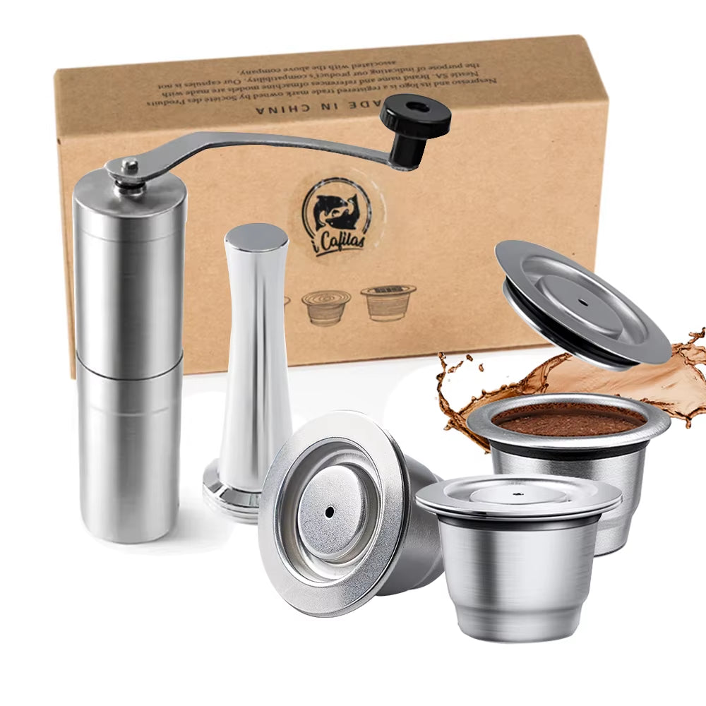 Elevate Your Coffee Experience with Reusable Stainless Steel Nespresso Capsules - Eco-Friendly and Cost-Effective!