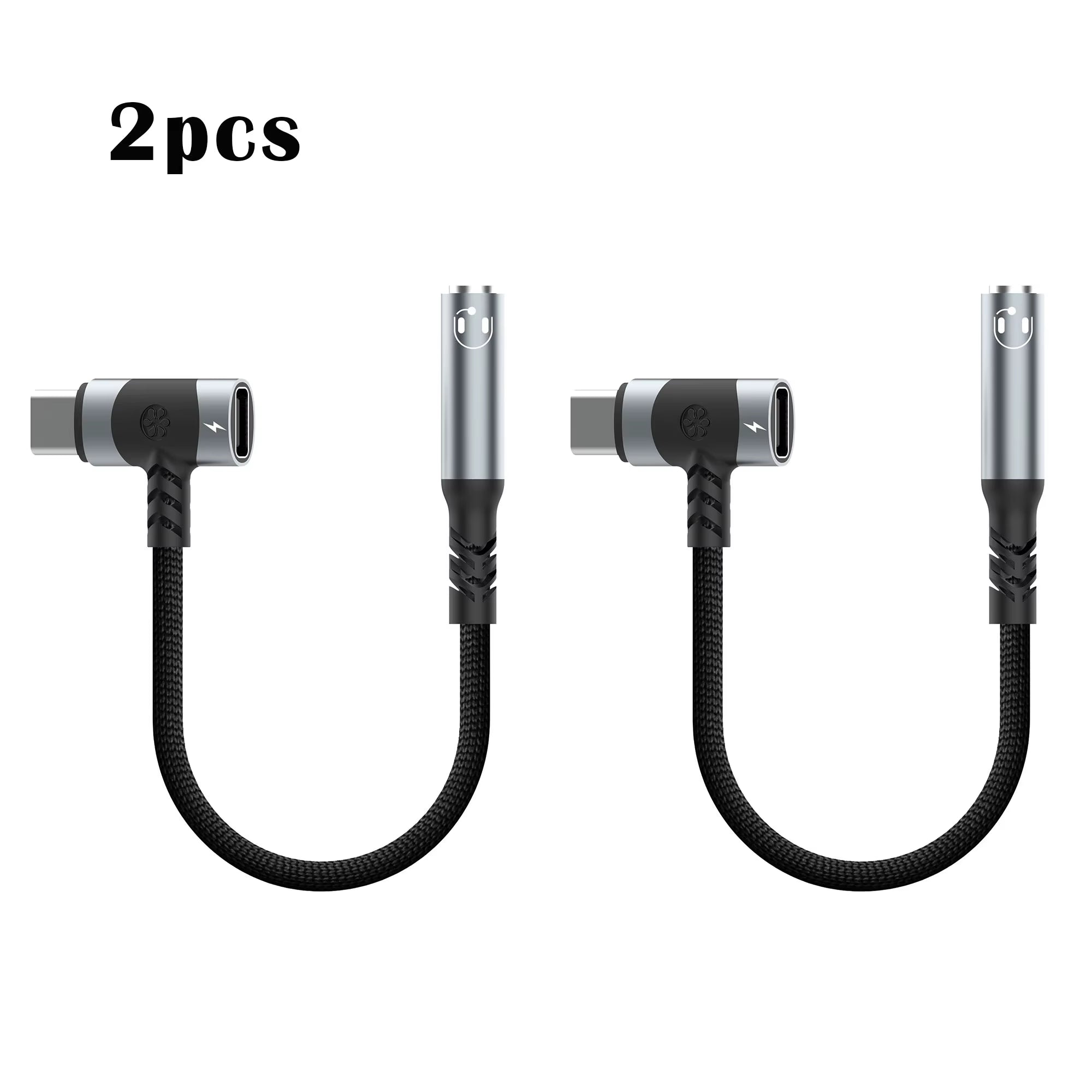 USB C to 3.5Mm Earphones and Charger Adapter 2-In-1 C-Type to Aux Microphone Jack, with PD 100W Fast Charging Encryption Dongle.