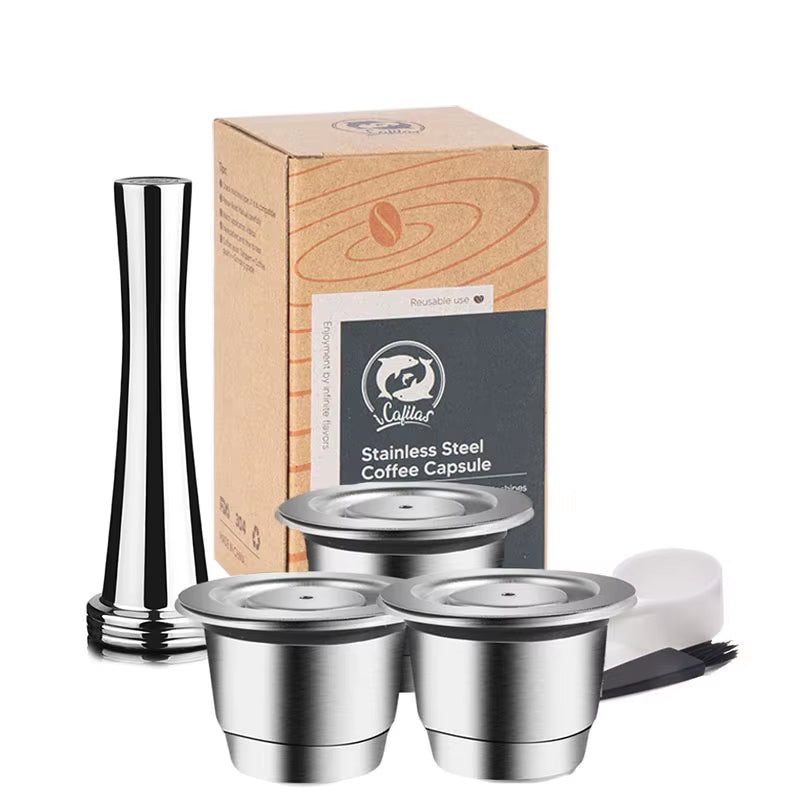 Elevate Your Coffee Experience with Reusable Stainless Steel Nespresso Capsules - Eco-Friendly and Cost-Effective!