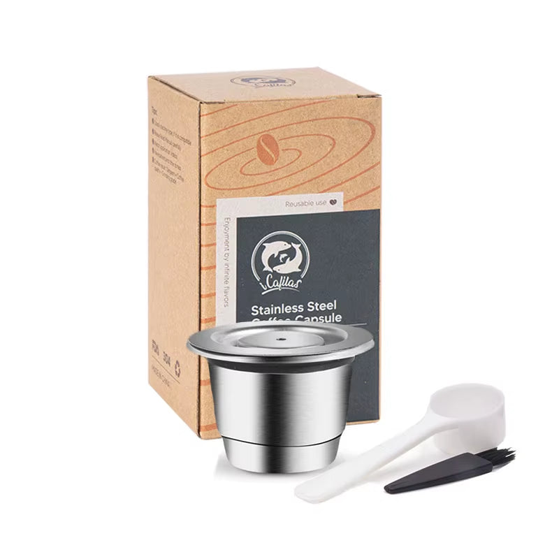 Elevate Your Coffee Experience with Reusable Stainless Steel Nespresso Capsules - Eco-Friendly and Cost-Effective!