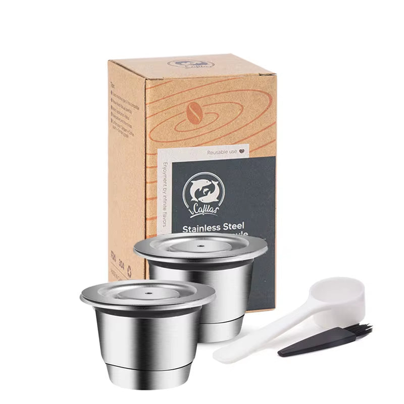 Elevate Your Coffee Experience with Reusable Stainless Steel Nespresso Capsules - Eco-Friendly and Cost-Effective!
