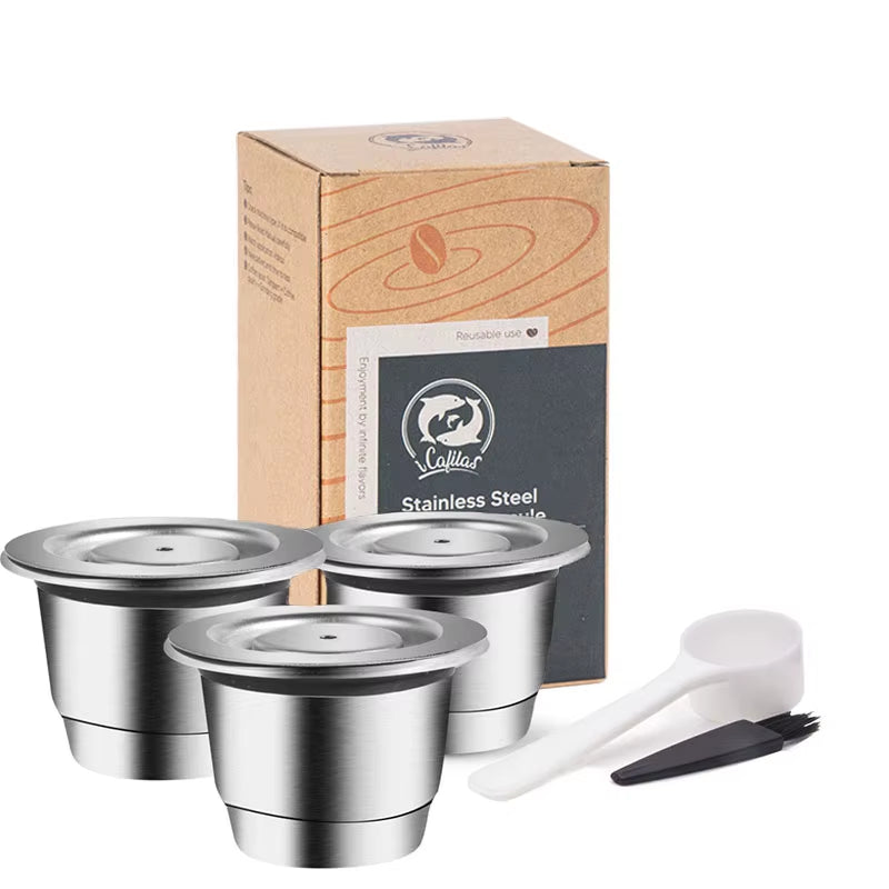 Elevate Your Coffee Experience with Reusable Stainless Steel Nespresso Capsules - Eco-Friendly and Cost-Effective!