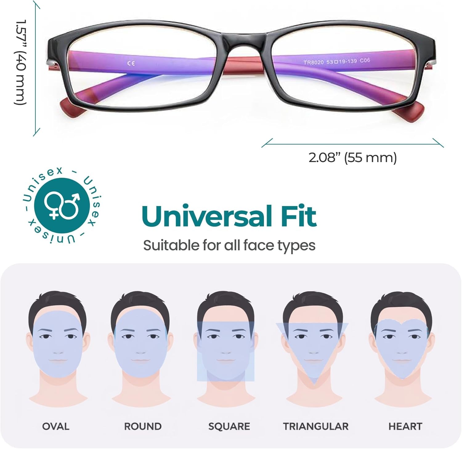 Elevate Your Comfort and Clarity with Stylish Blue Light Blocking Glasses for Men and Women - Perfect for Reading and Computer Use, Available in 0 to +3.0 Diopters