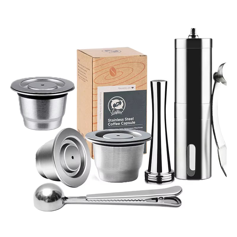 Elevate Your Coffee Experience with Reusable Stainless Steel Nespresso Capsules - Eco-Friendly and Cost-Effective!