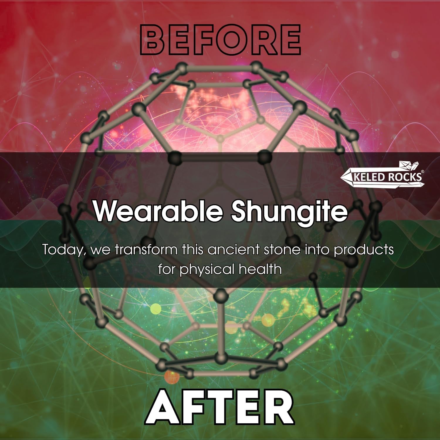 Shungite Stickers for Cell Phone Protection - Harmonizing Shield Defense - Wearable Type II Shungite Crystal - Qty: 6 Pcs - Size O 22Mm