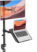 Elevate Your Workspace with the WALI Extra Tall Laptop and Monitor Mount Stand – Compatible with 17" Laptops and 32" Monitors, Supports Up to 22lbs, Sleek Black Design